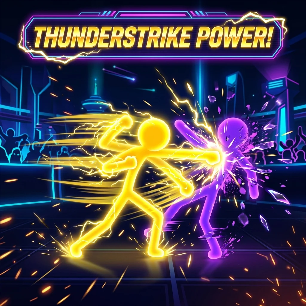 Neon Stick Arena: Fight Game screenshot